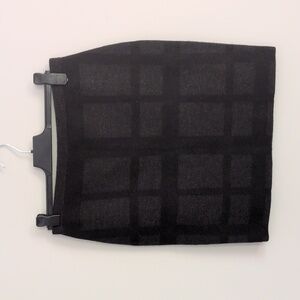 NWT Eileen Fisher 100% Felted Merino Plaid Wool Skirt M